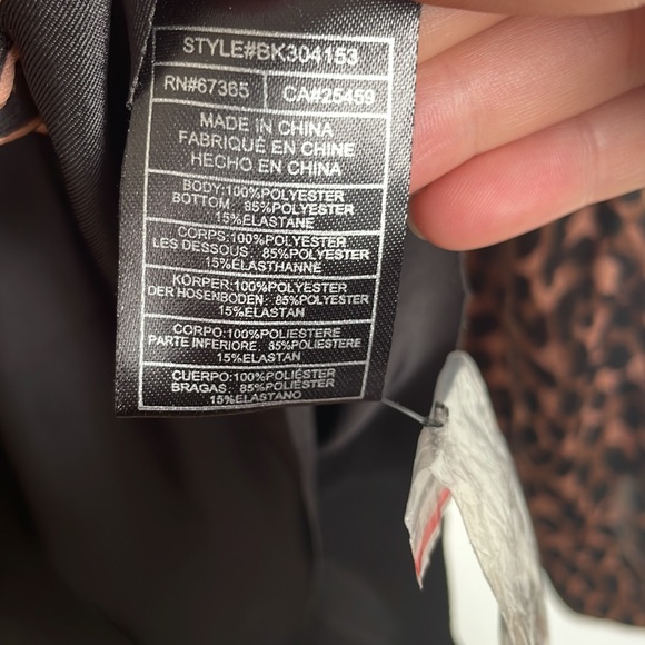 Bb Dakota leopard print bodysuit never worn tags on - Picture 6 of 7